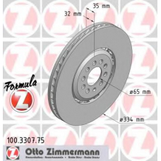 100.3307.75 ZIMMERMANN Тормозной диск