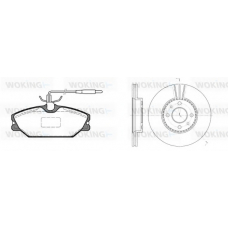 83083.01 WOKING Комплект тормозов, дисковый тормозной механизм