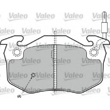 540308 VALEO Комплект тормозных колодок, дисковый тормоз