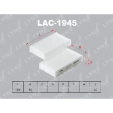 LAC-1945 LYNX Фильтр салона bmw x3 (f25) 11>