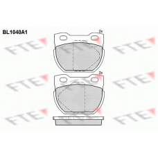 BL1040A1 FTE Комплект тормозных колодок, дисковый тормоз
