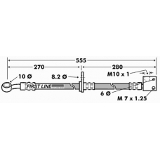 FBH7445 FIRST LINE Тормозной шланг