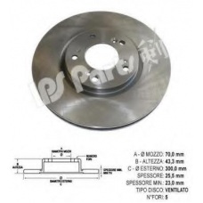 IBT-1495 IPS Parts Тормозной диск