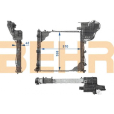 2204663 BEHR Radiator