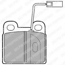 LP1384 DELPHI Комплект тормозных колодок, дисковый тормоз