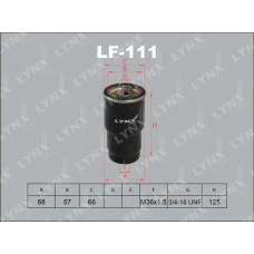 LF-111 LYNX Фильтр топливный