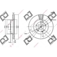 BD1119 DJ PARTS Тормозной диск