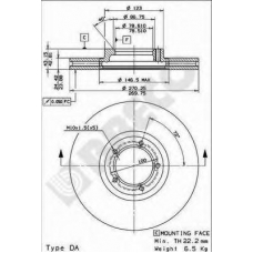 BS 8271 BRECO Тормозной диск