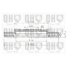 BDC5145 QUINTON HAZELL Тормозной диск