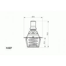 H.027.91 BEHR Термостат, охлаждающая жидкость