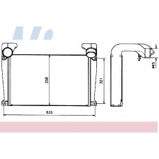 96986 NISSENS Интеркулер