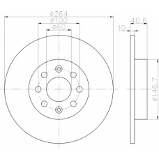 8DD 355 112-621 HELLA PAGID Тормозной диск