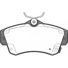 BPA0753.02 OPEN PARTS Комплект тормозных колодок, дисковый тормоз