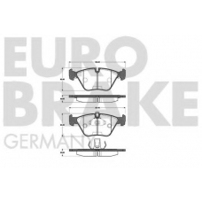 5502221519 EUROBRAKE Комплект тормозных колодок, дисковый тормоз