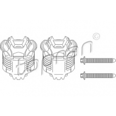 401 770 TOPRAN Втулка, балка моста