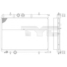 726-0006 TYC Радиатор, охлаждение двигателя