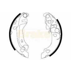 SH2438 BRAKE ENGINEERING Комплект тормозных колодок