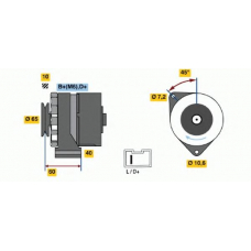 0 986 031 000 BOSCH Генератор