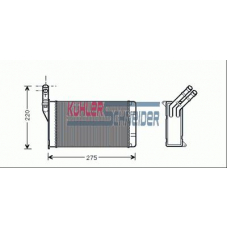 1591601 KUHLER SCHNEIDER Теплообменник, отопление салона