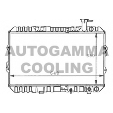 100418 AUTOGAMMA Радиатор, охлаждение двигателя