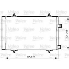 814363 VALEO Конденсатор, кондиционер