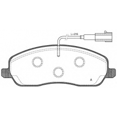 BPA1146.02 OPEN PARTS Комплект тормозных колодок, дисковый тормоз