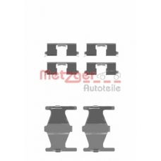 109-1204 METZGER Комплектующие, колодки дискового тормоза