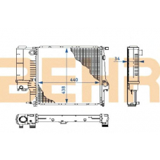 2108590 BEHR Радиатор охлаждения