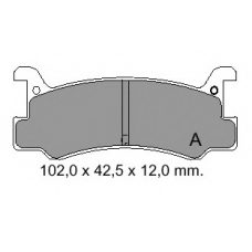 834780 Vema Комплект тормозных колодок, дисковый тормоз