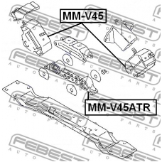 MM-V45ATR FEBEST Подвеска, двигатель