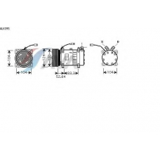 ALK095 AVA Компрессор, кондиционер