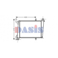 220000N AKS DASIS Радиатор, охлаждение двигателя