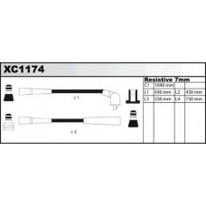 XC1174 QUINTON HAZELL Комплект проводов зажигания