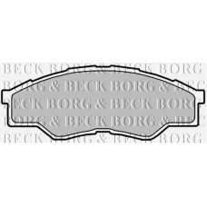 BBP2032 BORG & BECK Комплект тормозных колодок, дисковый тормоз