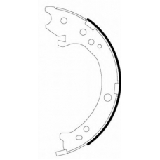 MFR654 MINTEX Комплект тормозных колодок, стояночная тормозная с