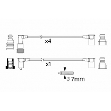 0 986 356 377 BOSCH Комплект проводов зажигания