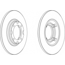 DDF536-1 FERODO Тормозной диск