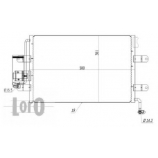 046-016-0001 LORO Конденсатор, кондиционер