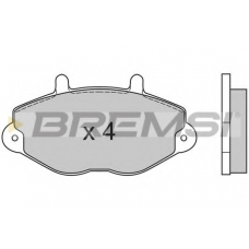 BP2549 BREMSI Комплект тормозных колодок, дисковый тормоз