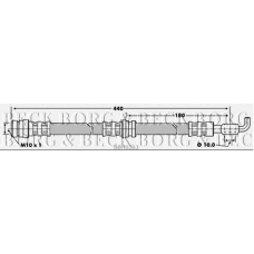 BBH6363 BORG & BECK Тормозной шланг