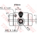 BWD316 TRW Колесный тормозной цилиндр