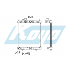 PA020330 KOYO P-tank corrugate-fin ass'y