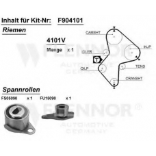 F904101 FLENNOR Комплект ремня грм