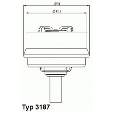 3187.73 WAHLER Термостат, охлаждающая жидкость