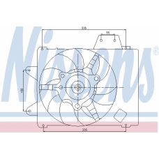 85144 NISSENS Вентилятор, охлаждение двигателя