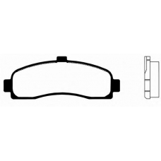 J PA-012AF JAPANPARTS Комплект тормозных колодок, дисковый тормоз