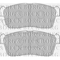 BBP1801 BORG & BECK Комплект тормозных колодок, дисковый тормоз
