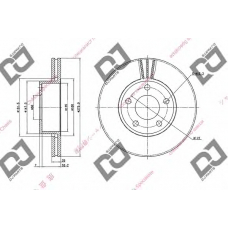 BD1928 DJ PARTS Тормозной диск