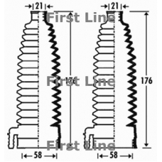 FSG3281 FIRST LINE Пыльник, рулевое управление