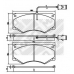6430 MAPCO Комплект тормозных колодок, дисковый тормоз